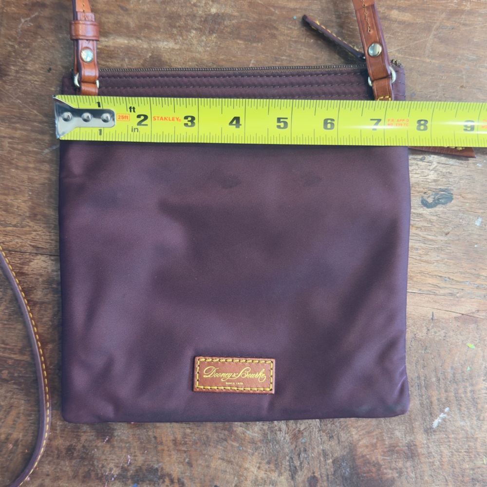 Dooney & Bourke Plum Crossbody with leather trim - Picture 6 of 8